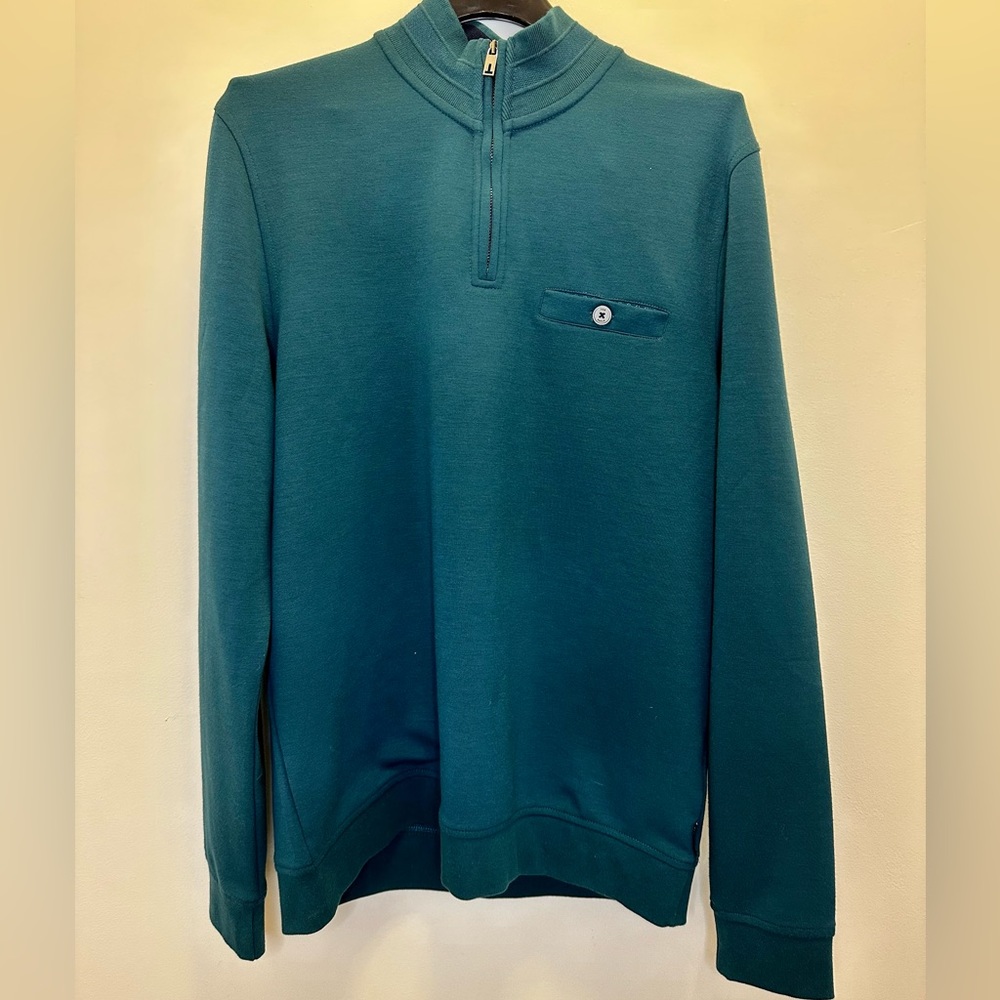 Ted Baker London half Zip Funnel Neck